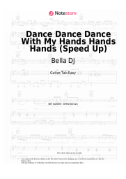 Sheet music, chords Bella DJ - Dance Dance Dance With My Hands Hands Hands (Speed Up) 