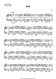 Sheet music, chords Loi - Gold