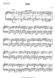 Sheet music, chords Loi - Gold