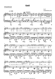 Sheet music, chords Loi - Gold