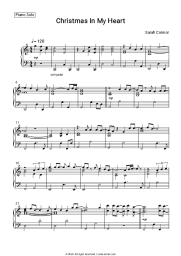 Sheet music, chords Sarah Connor - Christmas In My Heart