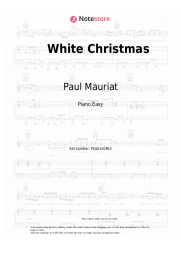 Sheet music, chords Paul Mauriat - White Christmas