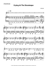 Sheet music, chords Alcazar - Crying At The Discoteque