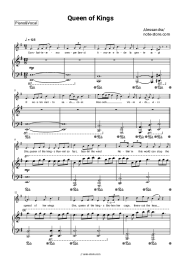 Sheet music, chords Alessandra - Queen of Kings