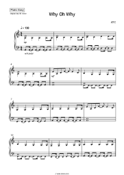 Sheet music, chords ATC - Why Oh Why