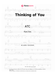 Sheet music, chords ATC - Thinking of You