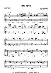 Sheet music, chords Ricchi e Poveri - Come vorrei