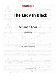 Sheet music, chords Amanda Lear - The Lady In Black