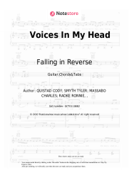 Sheet music, chords Falling in Reverse - Voices In My Head