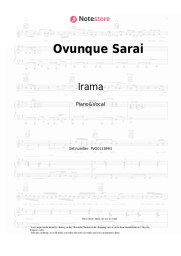 Sheet music, chords Irama - Ovunque Sarai