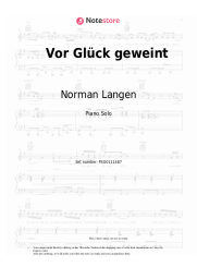undefined Norman Langen - Vor Glück geweint