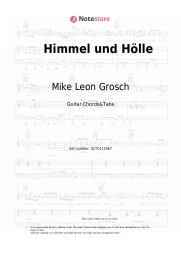 Sheet music, chords Mike Leon Grosch - Himmel und Hölle