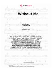 Sheet music, chords Halsey - Without Me