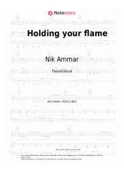 Sheet music, chords Nik Ammar, Oliver Jackson - Holding your flame