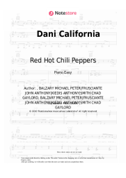 undefined Red Hot Chili Peppers - Dani California
