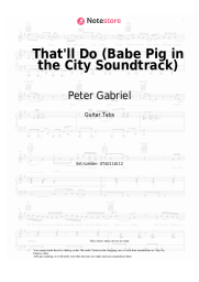 undefined Peter Gabriel, Paddy Moloney, Black Dyke Band - That'll Do (Babe Pig in the City Soundtrack)