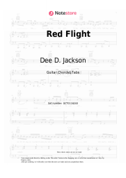 Sheet music, chords Dee D. Jackson - Red Flight
