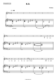 Sheet music, chords Montez - K.O.