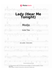 Sheet music, chords Modjo - Lady (Hear Me Tonight)