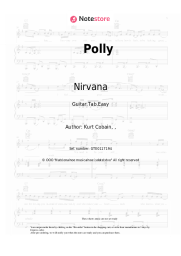 Sheet music, chords Nirvana - Polly