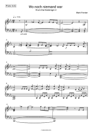 Sheet music, chords Mark Forster - Wo noch niemand war (From ‘Die Eiskönigin 2’)