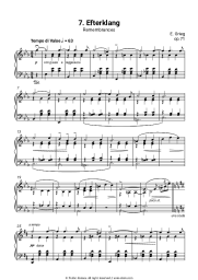 undefined Edvard Hagerup Grieg - Lyric Pieces, Op.71. No. 7 Remembrances