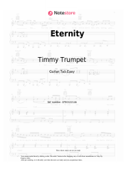 Sheet music, chords Timmy Trumpet, KSHMR, Bassjackers - Eternity