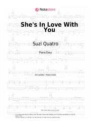 Sheet music, chords Suzi Quatro - She's In Love With You