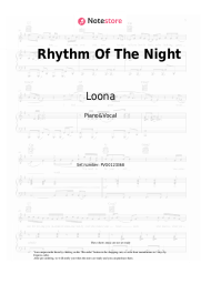Sheet music, chords Loona - Rhythm Of The Night