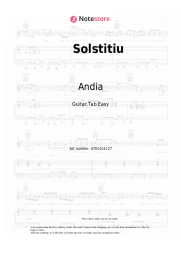 Sheet music, chords Andia - Solstitiu