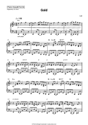 Sheet music, chords Loi - Gold