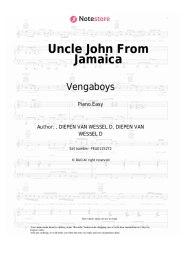 Sheet music, chords Vengaboys - Uncle John From Jamaica