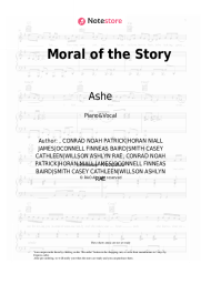 Sheet music, chords Ashe - Moral of the Story