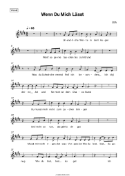Sheet music, chords LEA - Wenn Du mich lässt