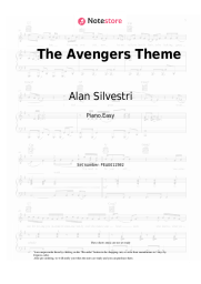 Sheet music, chords Alan Silvestri - The Avengers Theme