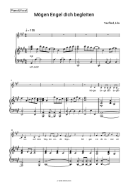 Sheet music, chords Lila - Mögen Engel dich begleiten