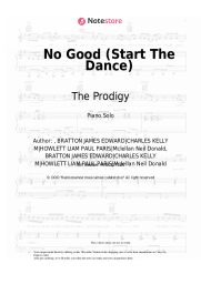 Sheet music, chords The Prodigy - No Good (Start The Dance)