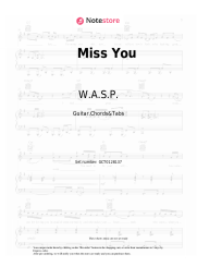undefined W.A.S.P. - Miss You