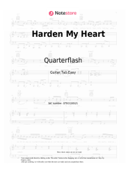 Sheet music, chords Quarterflash - Harden My Heart