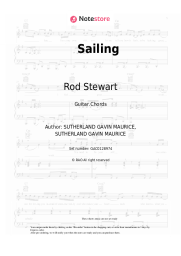 Sheet music, chords Rod Stewart - Sailing