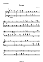 Sheet music, chords Livingston - Shadow