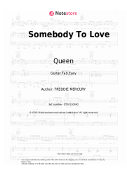 Sheet music, chords Queen - Somebody To Love