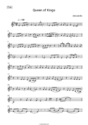 Sheet music, chords Alessandra - Queen of Kings