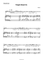 Sheet music, chords Perrie - Forget About Us