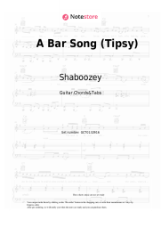 undefined Shaboozey - A Bar Song (Tipsy)