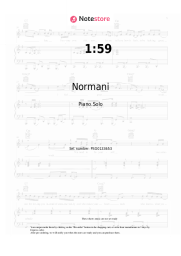 Sheet music, chords Normani, Gunna - 1:59