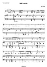 Sheet music, chords Isi Glück - Mallearen