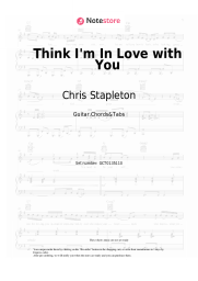 Sheet music, chords Chris Stapleton, Dua Lipa - Think I'm In Love with You
