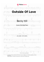 Sheet music, chords Becky Hill - Outside Of Love