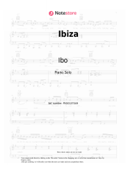 Sheet music, chords Ibo - Ibiza